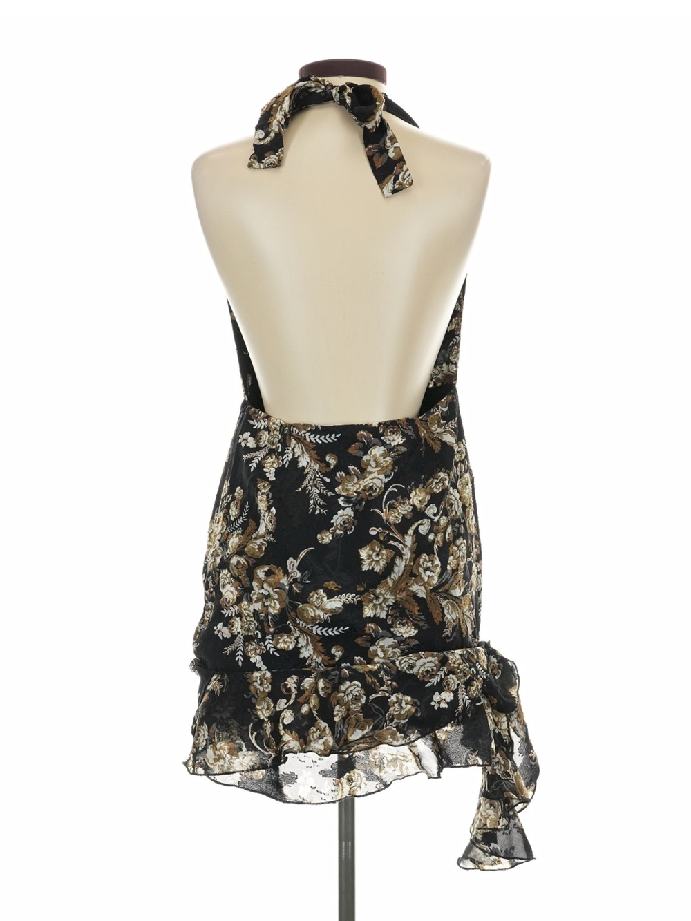 12th Tribe Sofia Black Floral Mini Dress - Size S - Picture 9 of 16